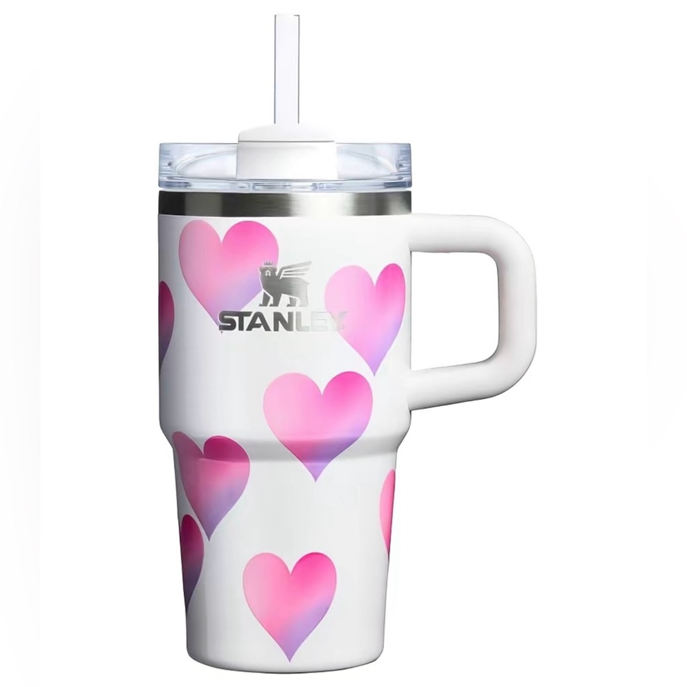 💖Stanley 20oz H20 Flowstate Quencher Tumbler Frost Heart Gradient NWT- RARE💖